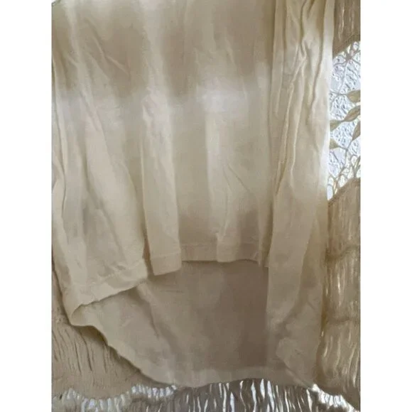 ALICE + Olivia Boho Crochet Top Fringe Built in Bra Size Small Y1 - Picture 5 of 9